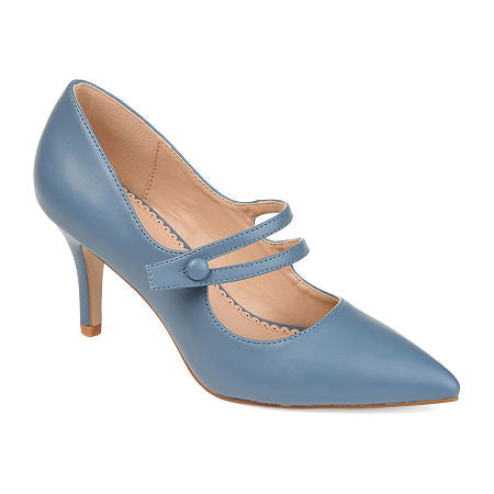 Journee Collection Shoe Size 6.5 Blue Heels