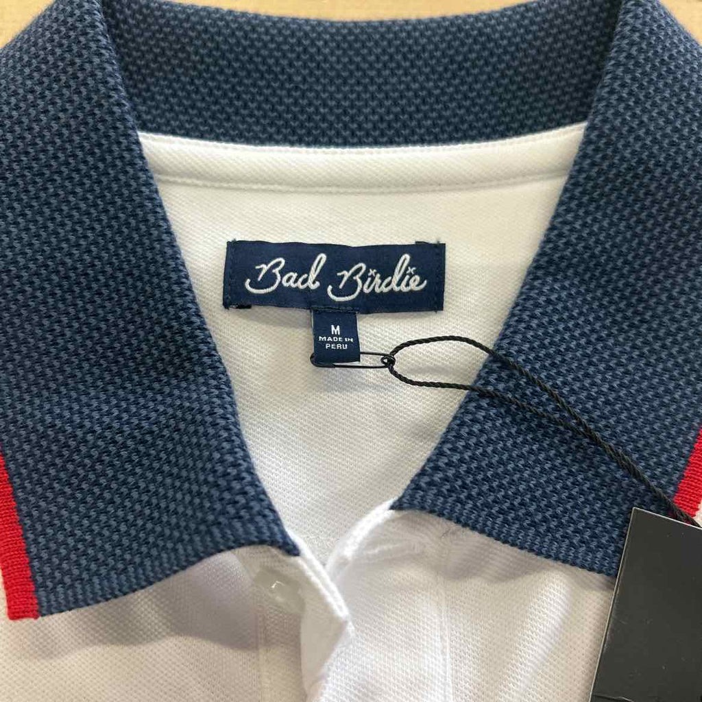 Bad Birdie Pique Polo Shirt Mens M Stretch Golf Performance Popover