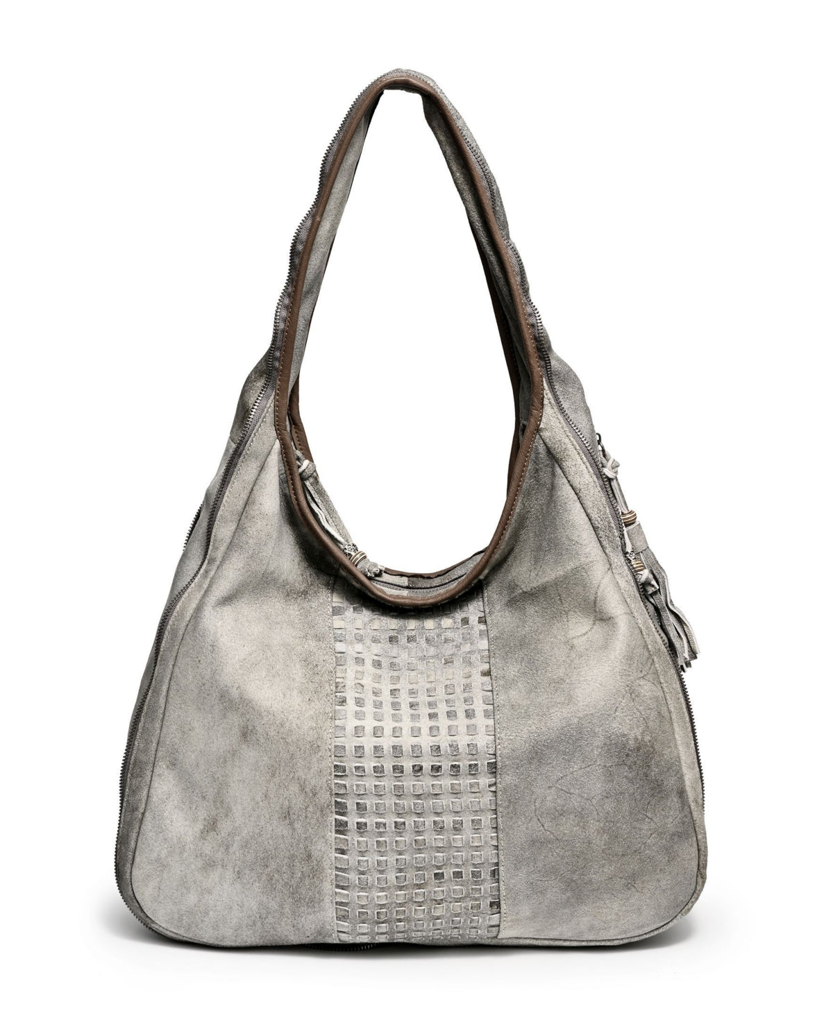 OLD TREND Women's Genuine Leather Dorado Expandable Hobo Bag