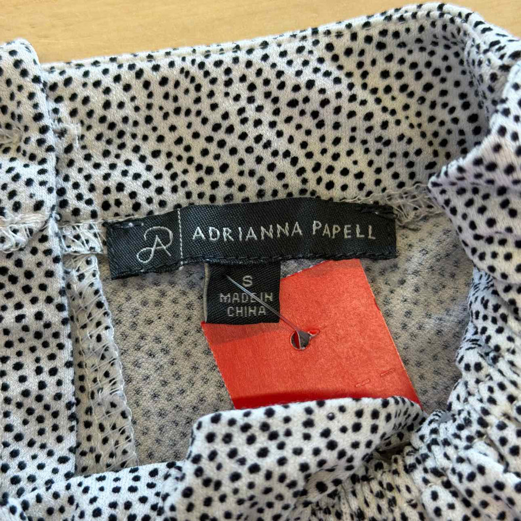 Adrianna Papell Size S Black/White Preloved Blouse