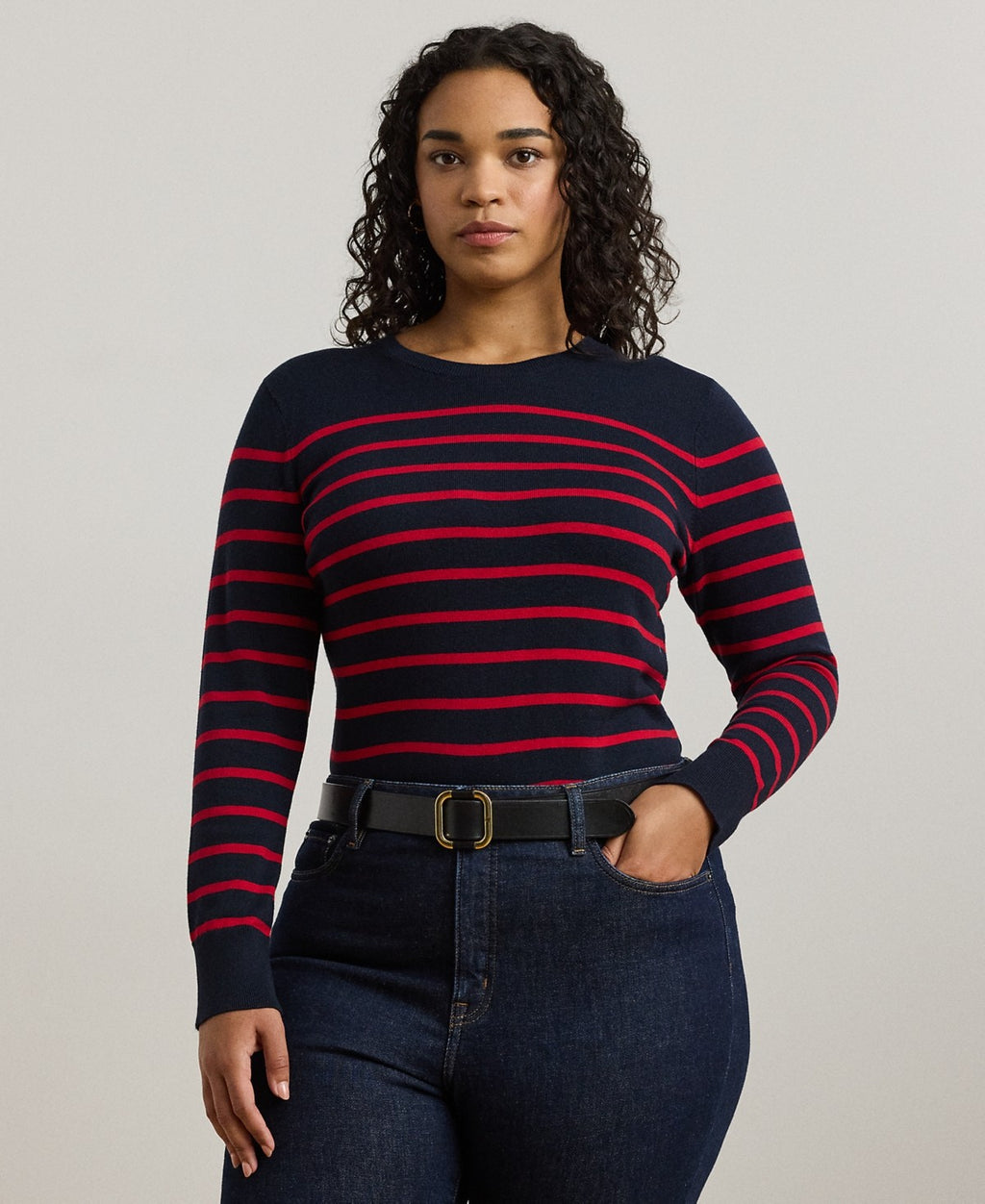 Ralph Lauren Size 2X Navy/Red Sweater