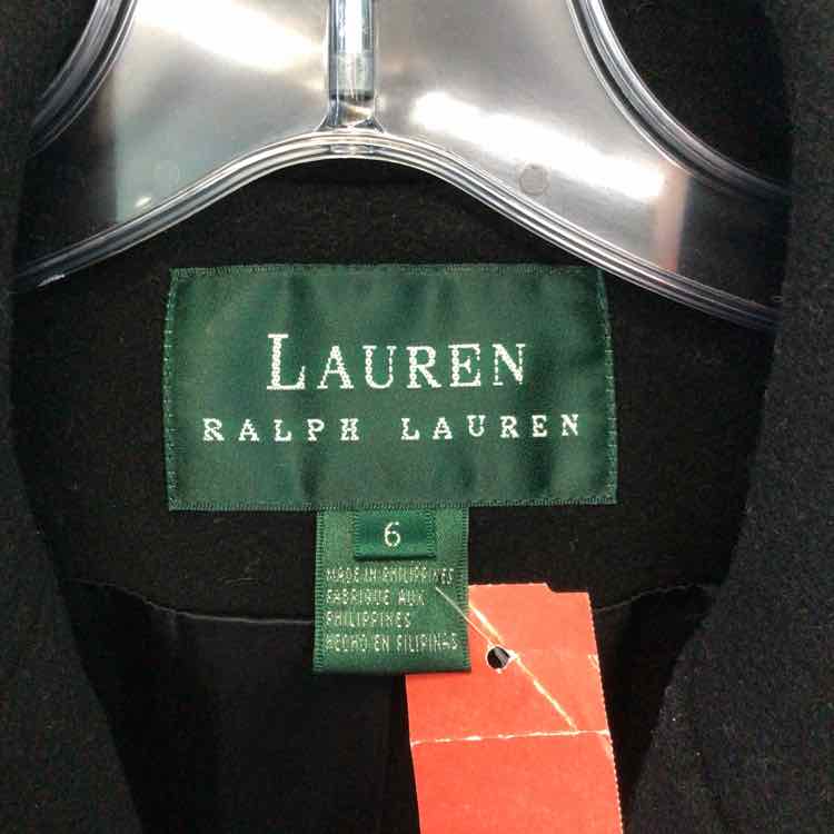 Ralph Lauren Size 6 Black Coat