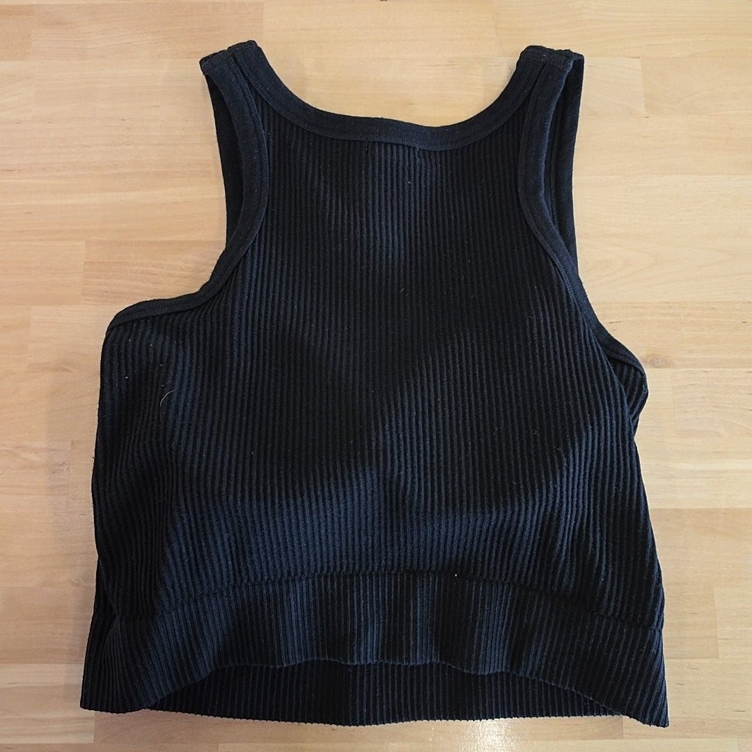 En Creme Size One Size Black Polyester Blend Preloved Tank