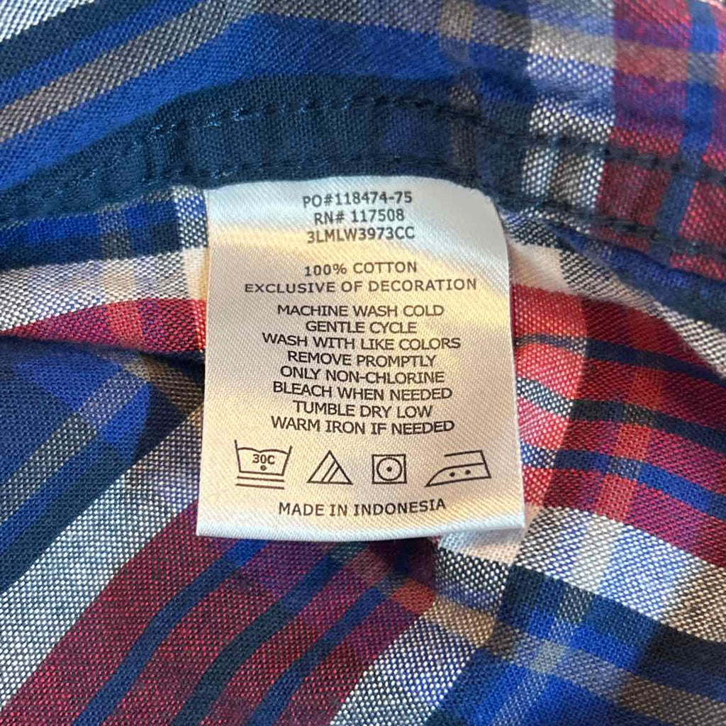 Levi's Size S Blue Red Preloved MENS Button Down Shirt