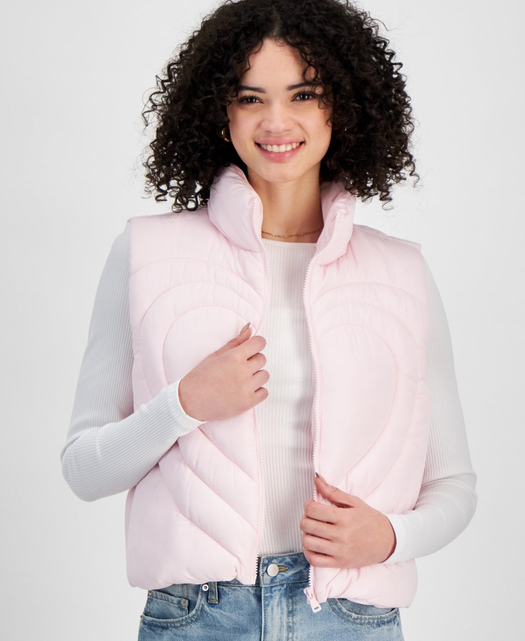 Madden Girl Juniors' Star Quilted Puffer Vest - Tender Touch