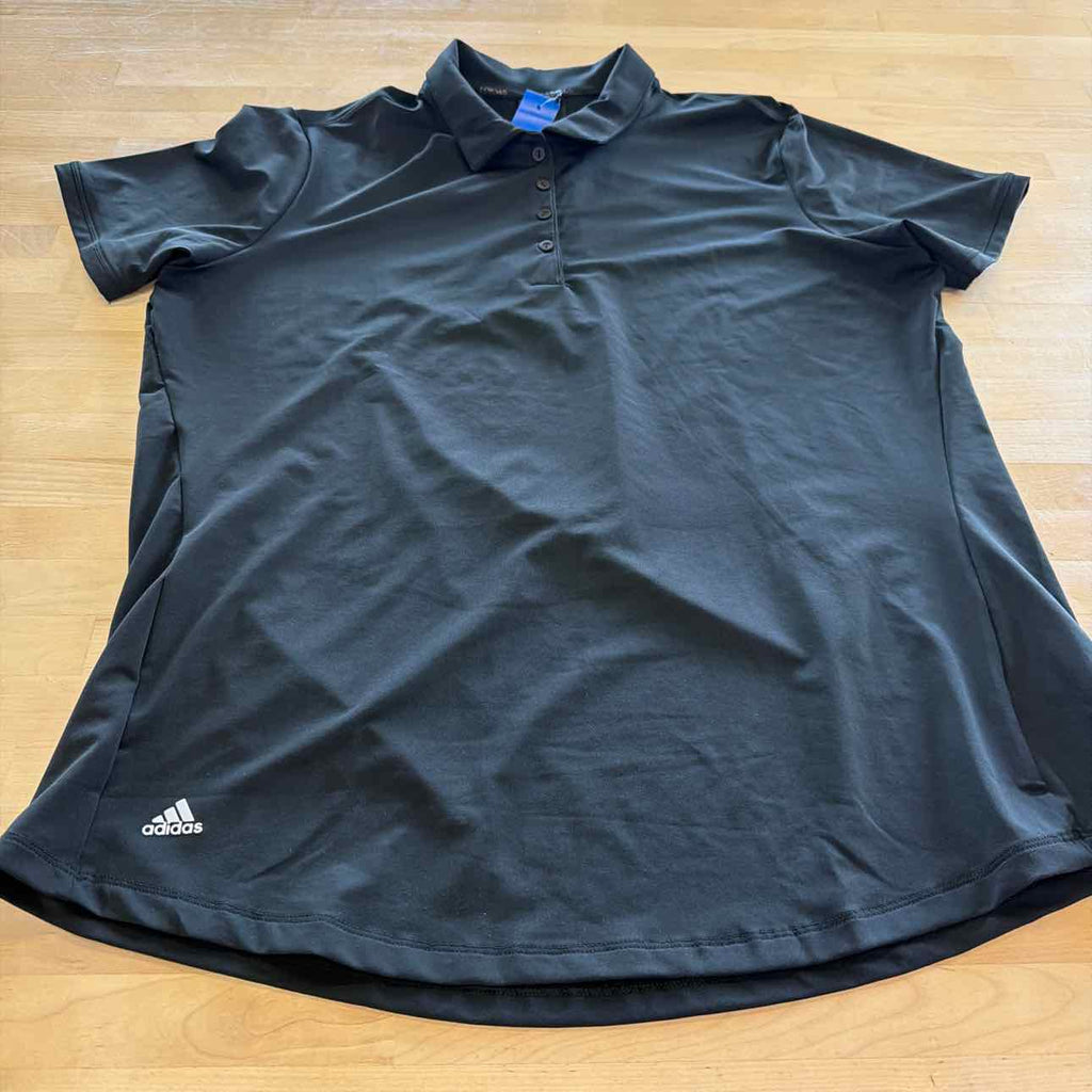 Adidas Size XL Black Preloved MENS Polo