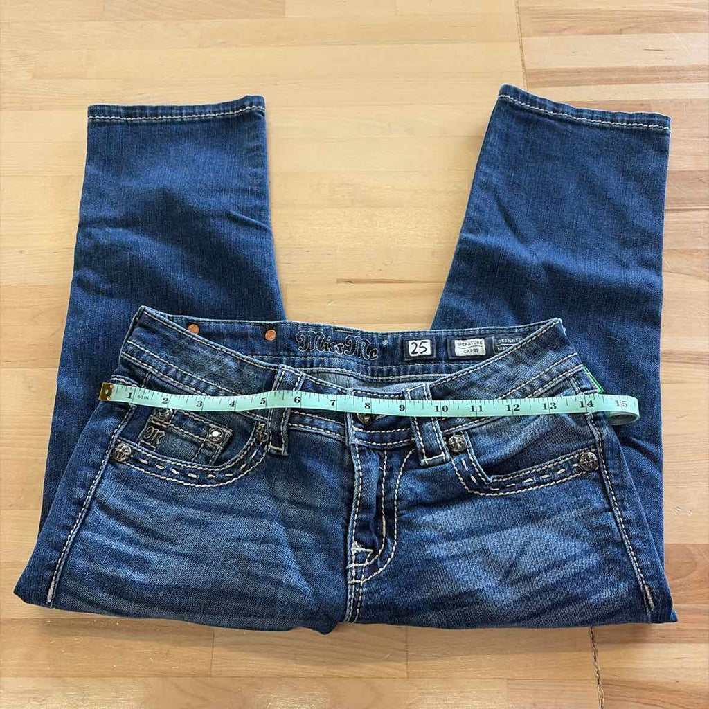 Miss Me Size 25 Blue Denim Preloved Jeans