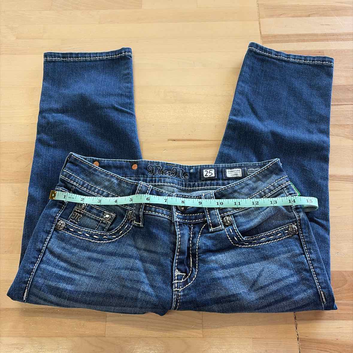Miss Me Size 25 Blue Denim Preloved Jeans
