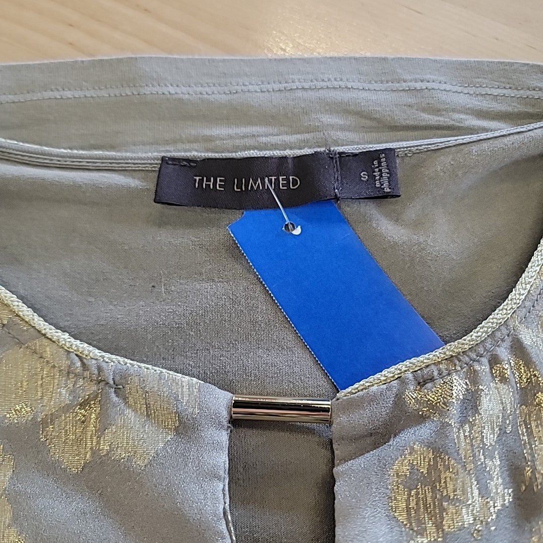 The Limited Size S Gold Green Blouse