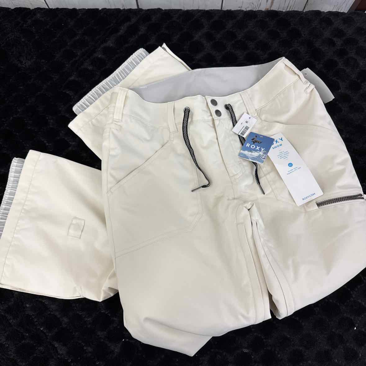Roxy Size M Cream Snow Pants NWT