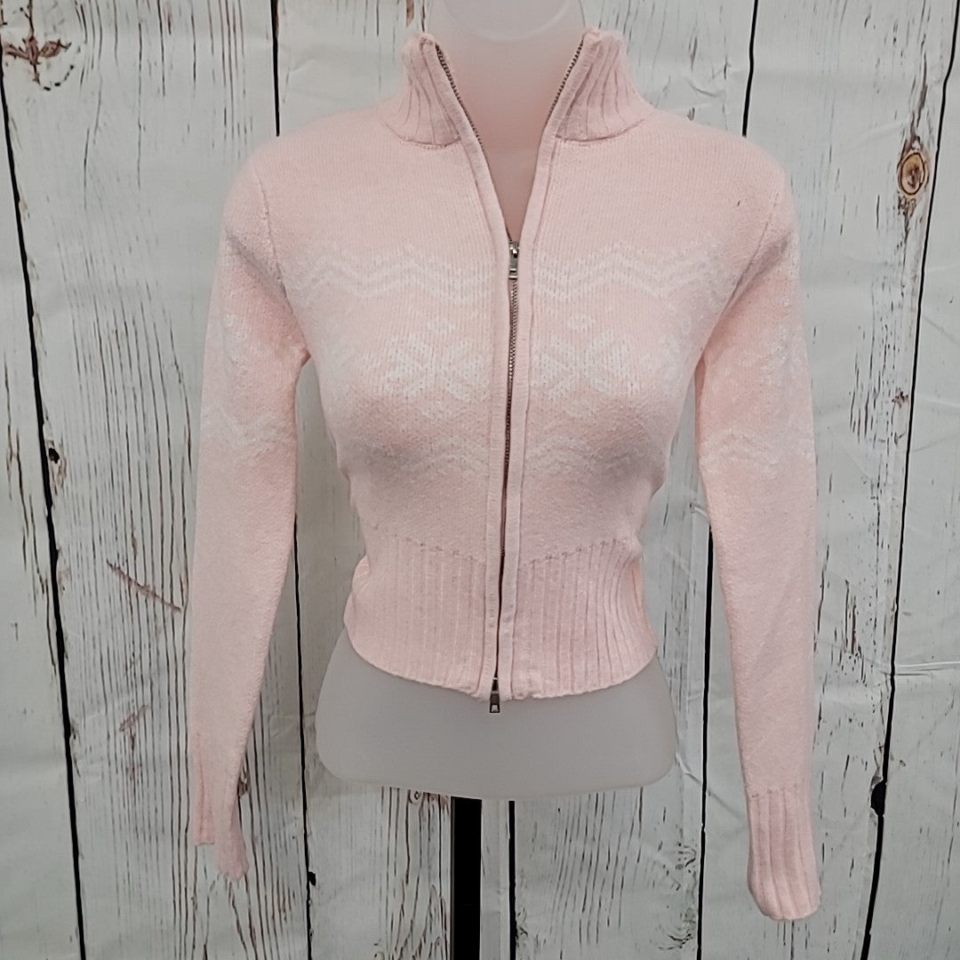 Planet Heart Size XS Pink Sweater