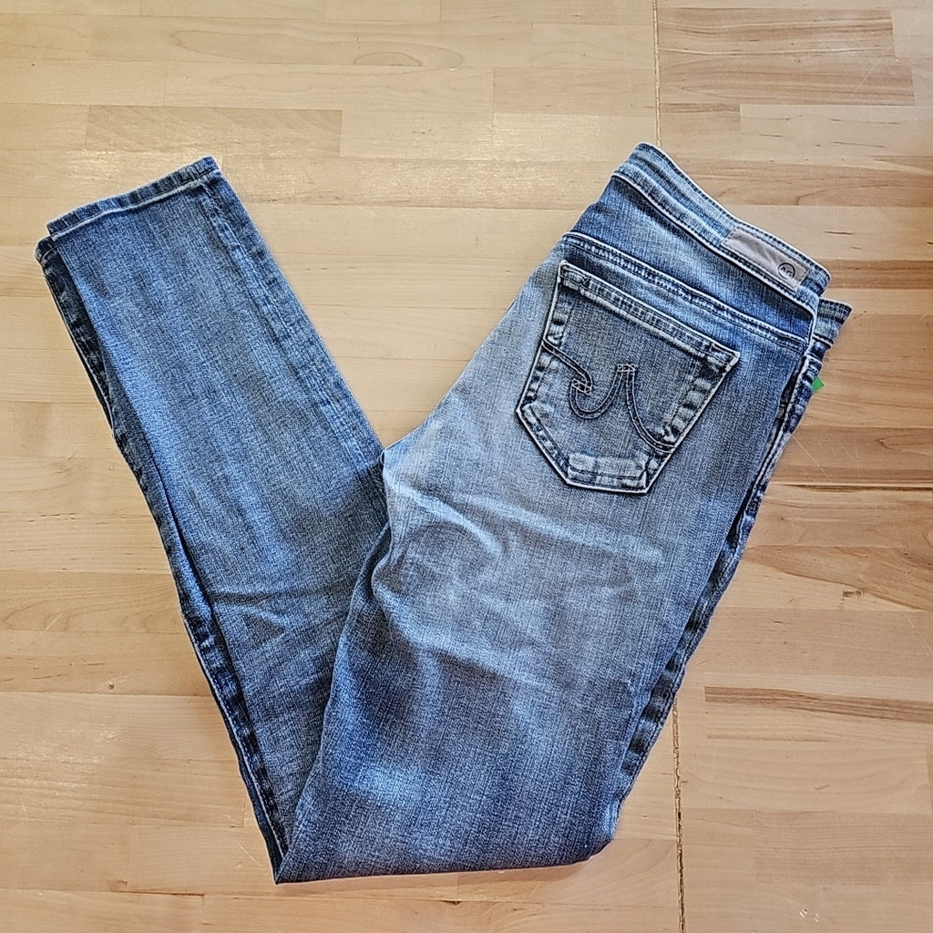 Adriano Goldschmied The Legging Ankle Size 25 Blue Denim Preloved Jeans