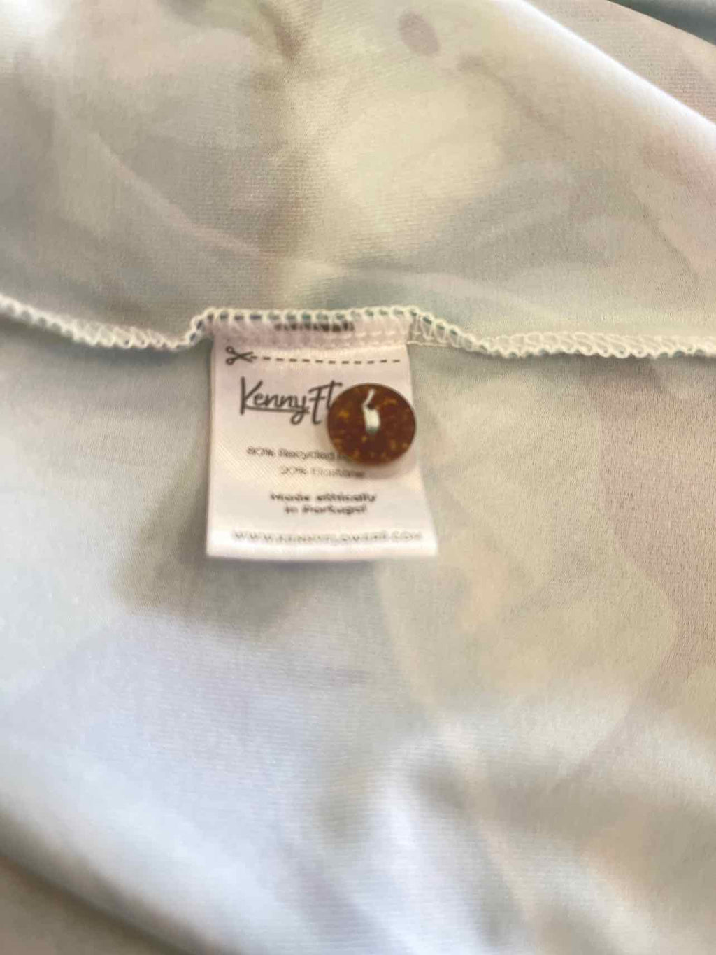 Kenny Flowers Size L Blue green Preloved Polo