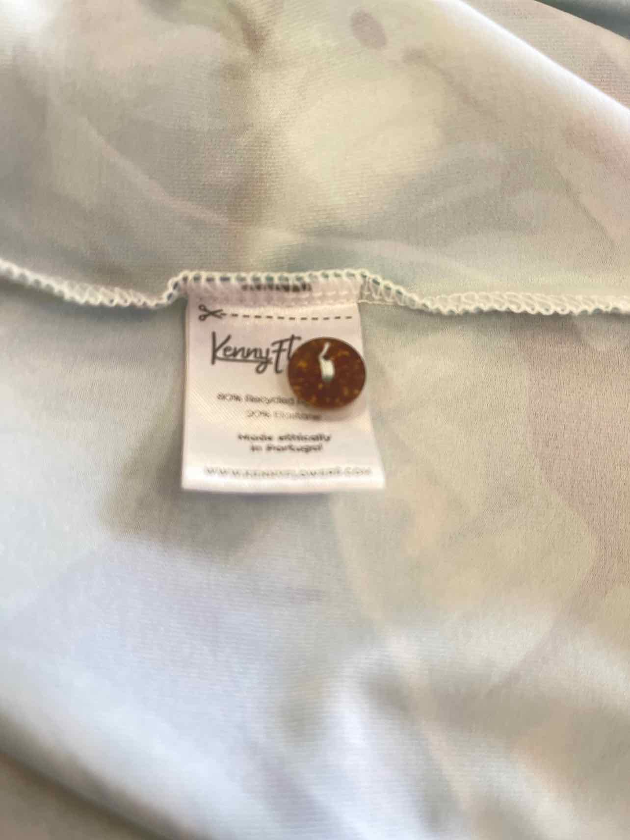 Kenny Flowers Size L Blue green Preloved Polo
