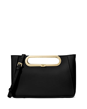 Michael Kors Black Chelsea Small Leather Convertible Clutch