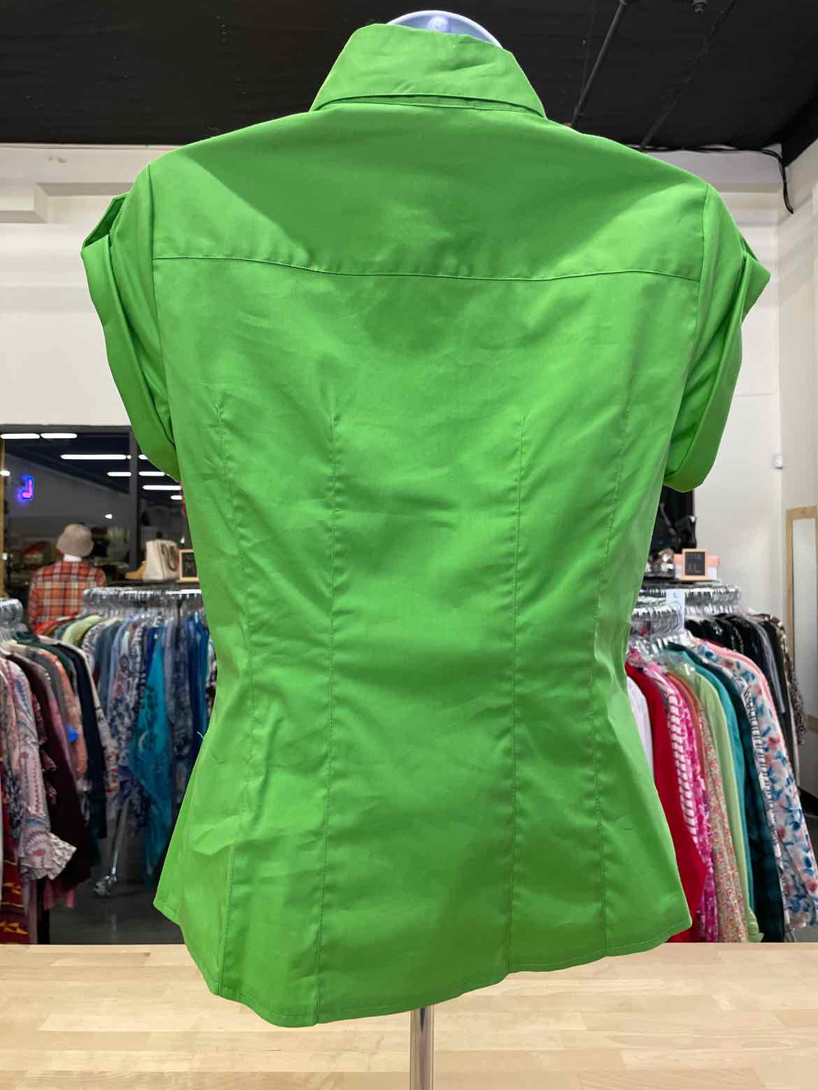 Bebe Size S Green Blouse