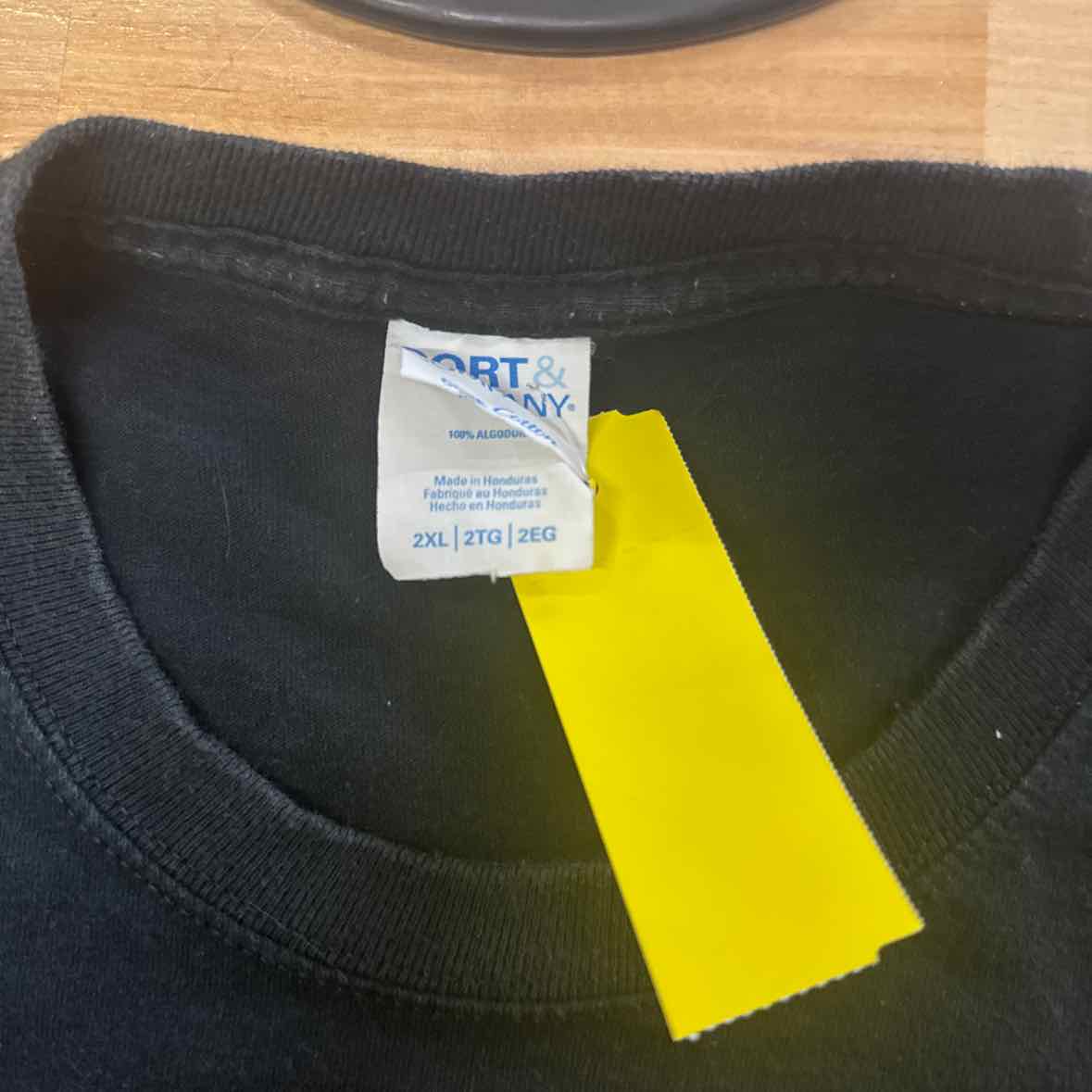 Port & Co. Size 2XL Black MENS T-shirt