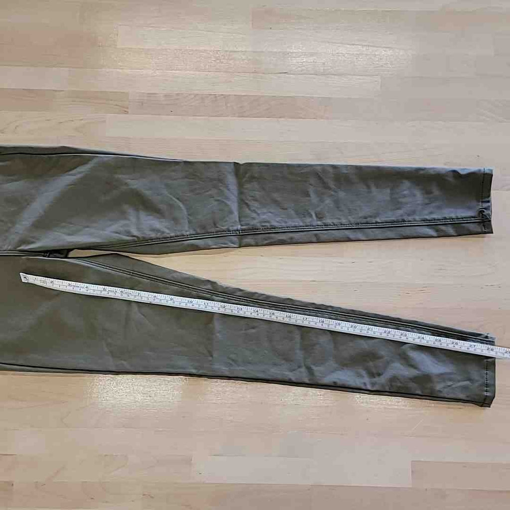 Almost Famous Size 0 Super High Rise Skinny Faux Leather Green Pants NWT