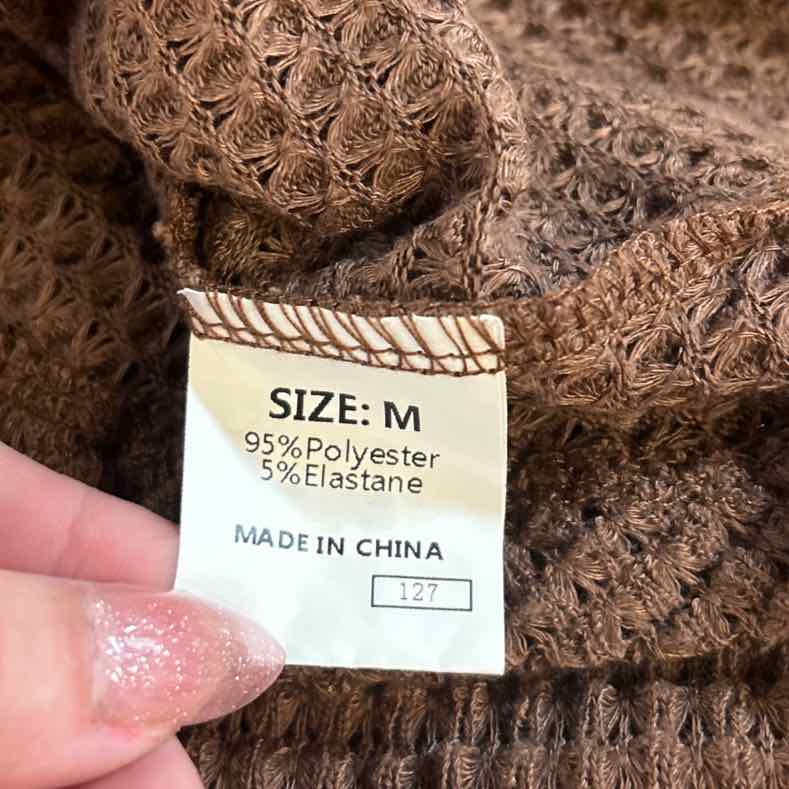 Dokotoo Size M Brown Knit Preloved Cardigan