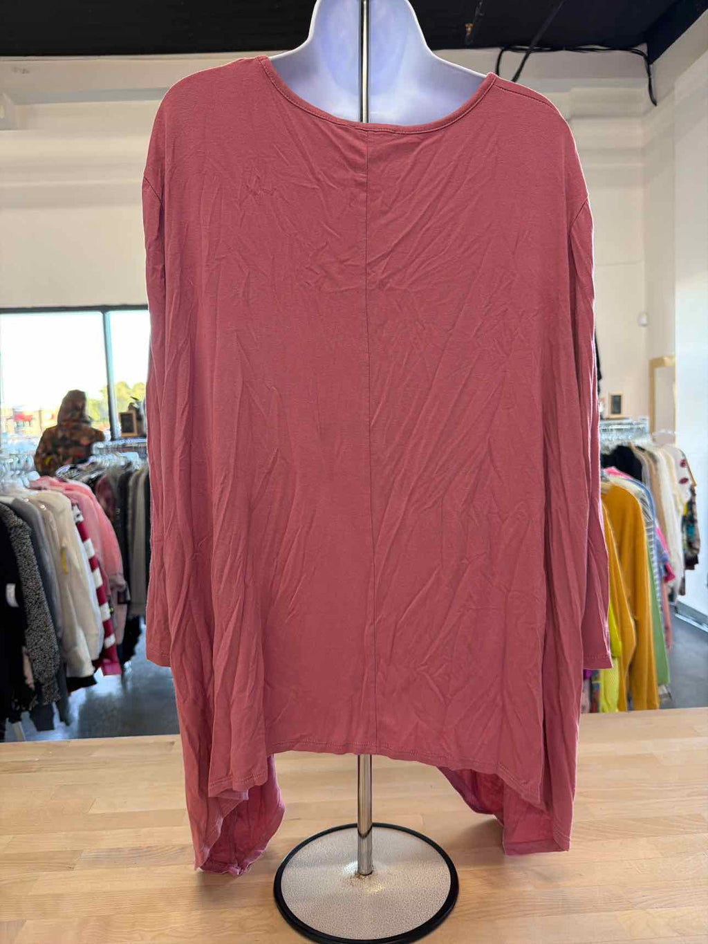 Slinky Brand Size 3X Pink Long Sleeve