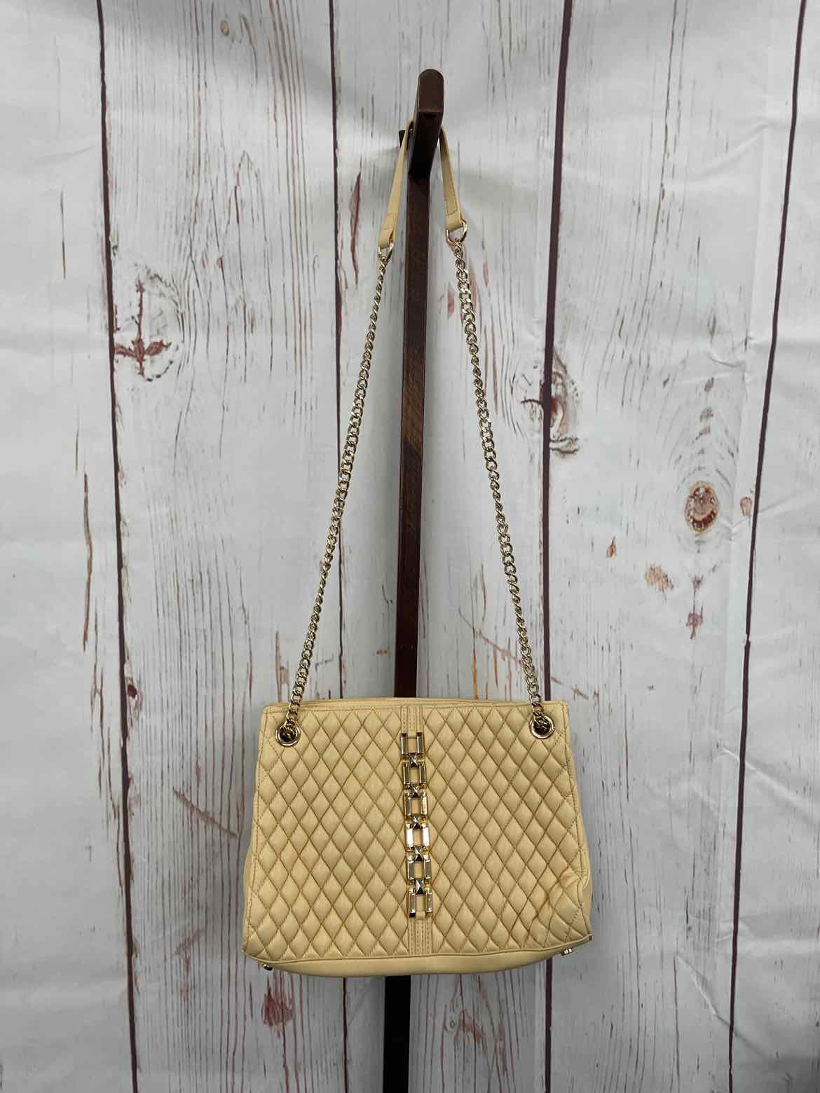 I.N.C. International Concepts Harrper Aurora Quilted Shoulde Double Cream NO SIZ