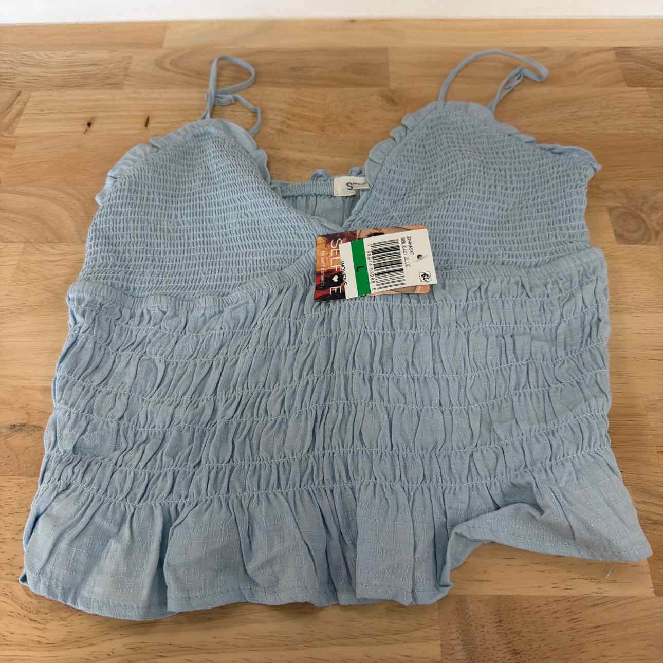 Self E Size L Smocked Tank Top