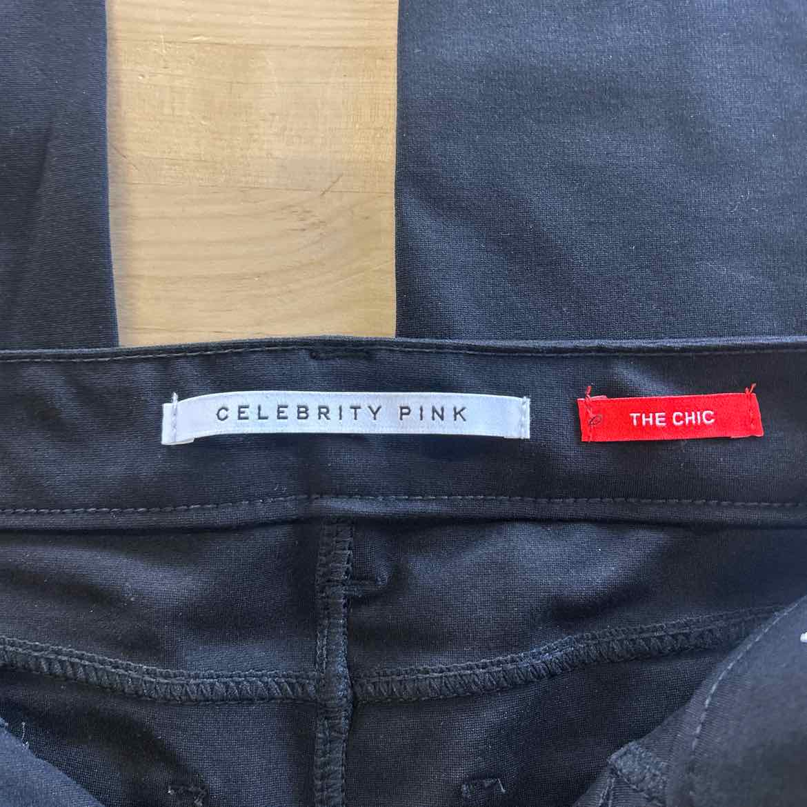 Celebrity Pink Juniors' Skinny Ponte Pants - Black