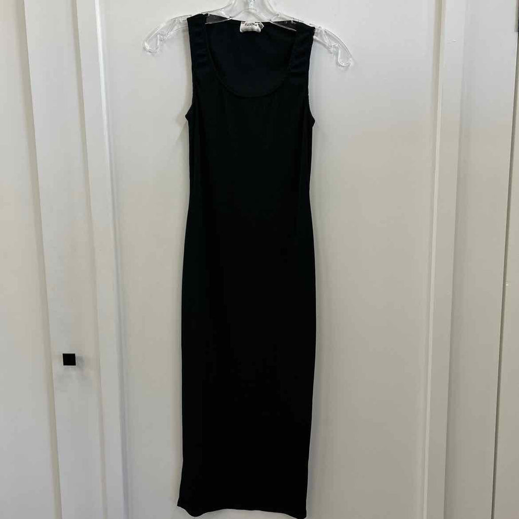 Flounce Size 6 Black Dress