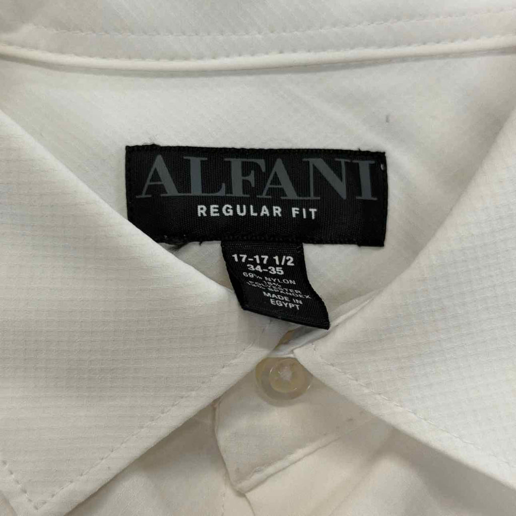 Alfani Mens Travel Ready Button Down Dress Shirt