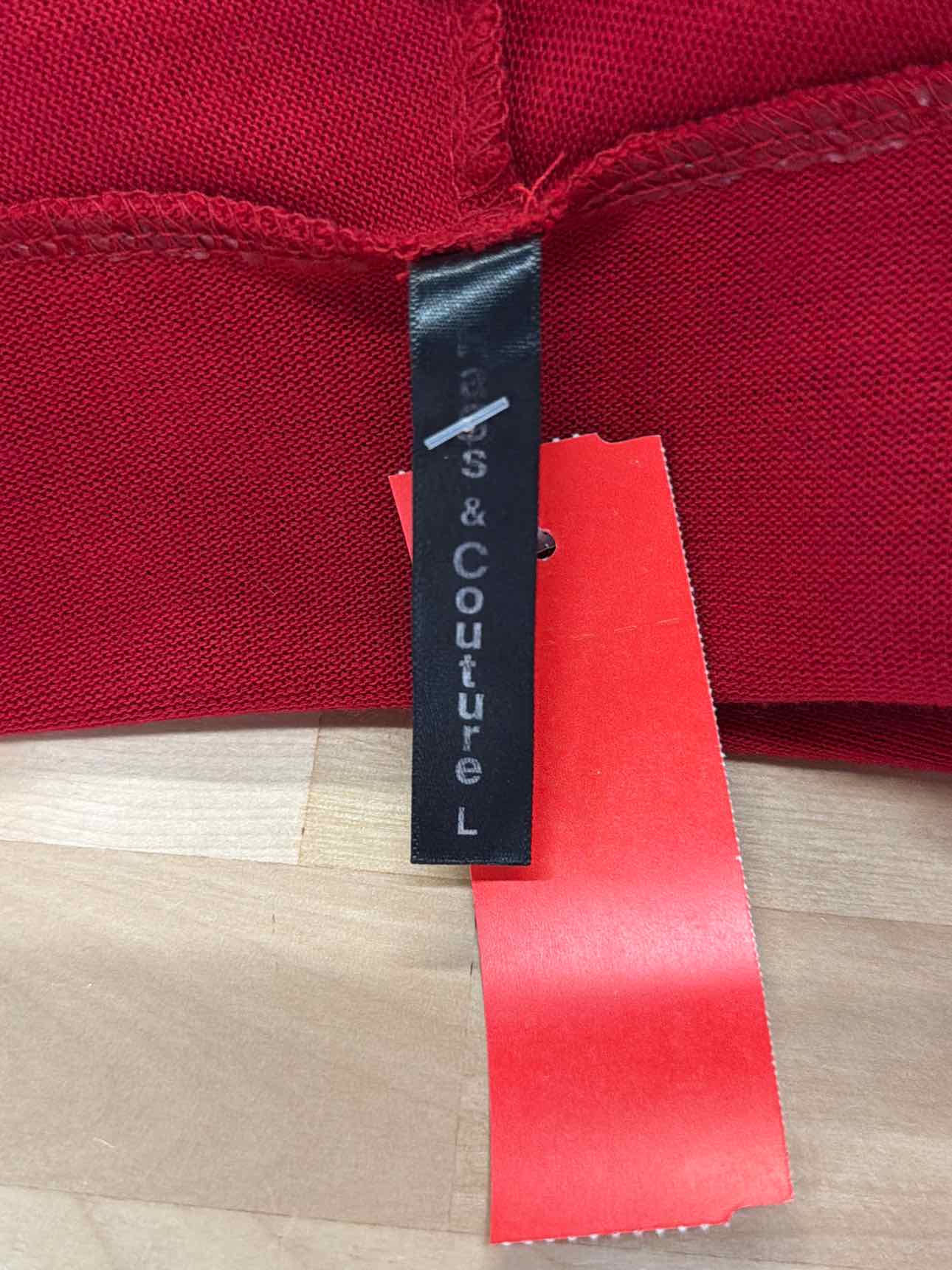 Rags&Couture Size L Red Cardigan