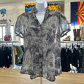 The Limited Size M Black Gray Preloved Blouse SS