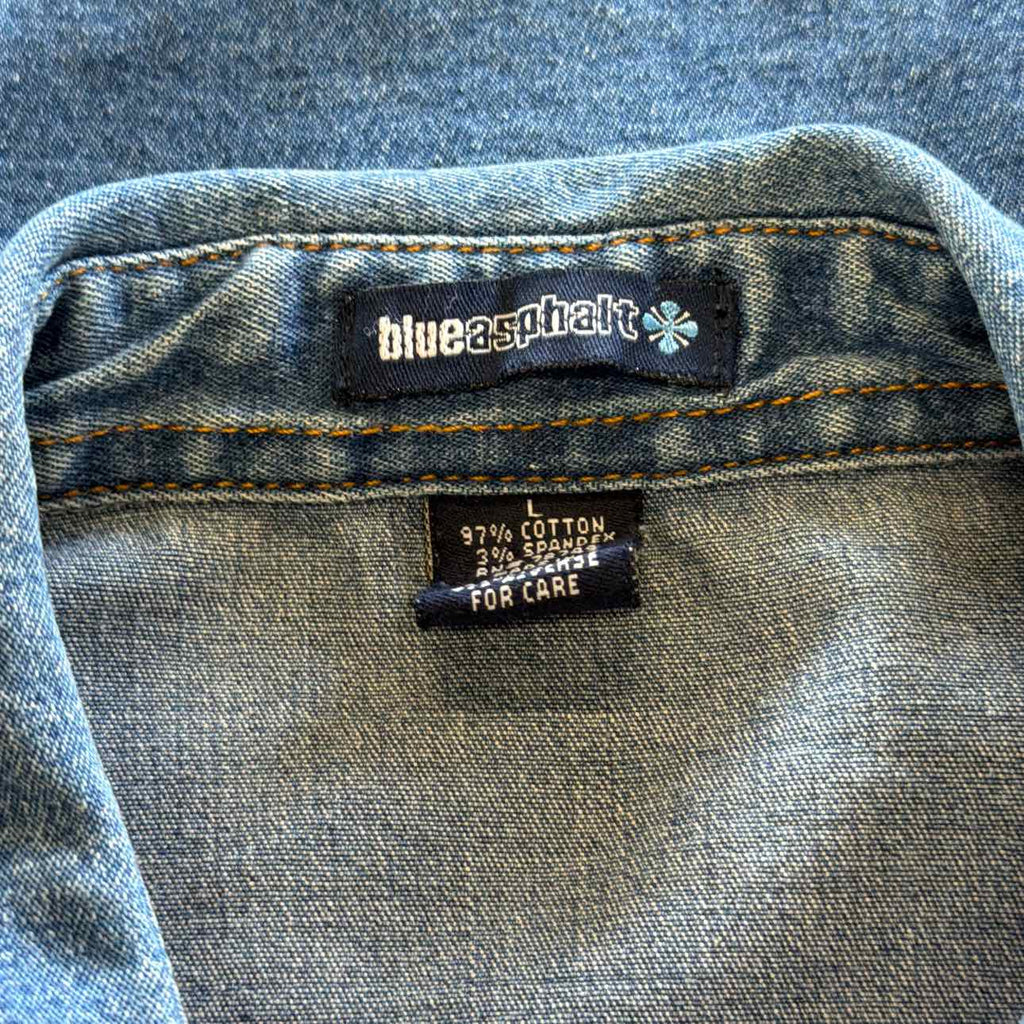 Blue Asphalt Size L Blue Cotton Preloved Jacket