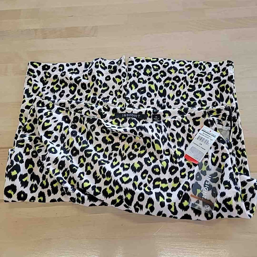 Insight Size 14 Black & Yellow Skirt NWT