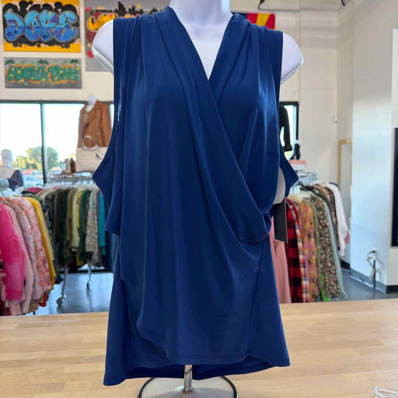 Vince Camuto Women's Crossover Wrap-Front Sleeveless Top