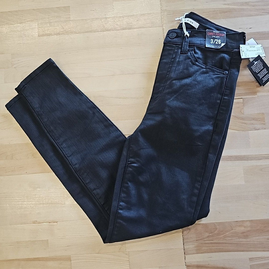 Celebrity pink Size 3 Black Denim New Pants