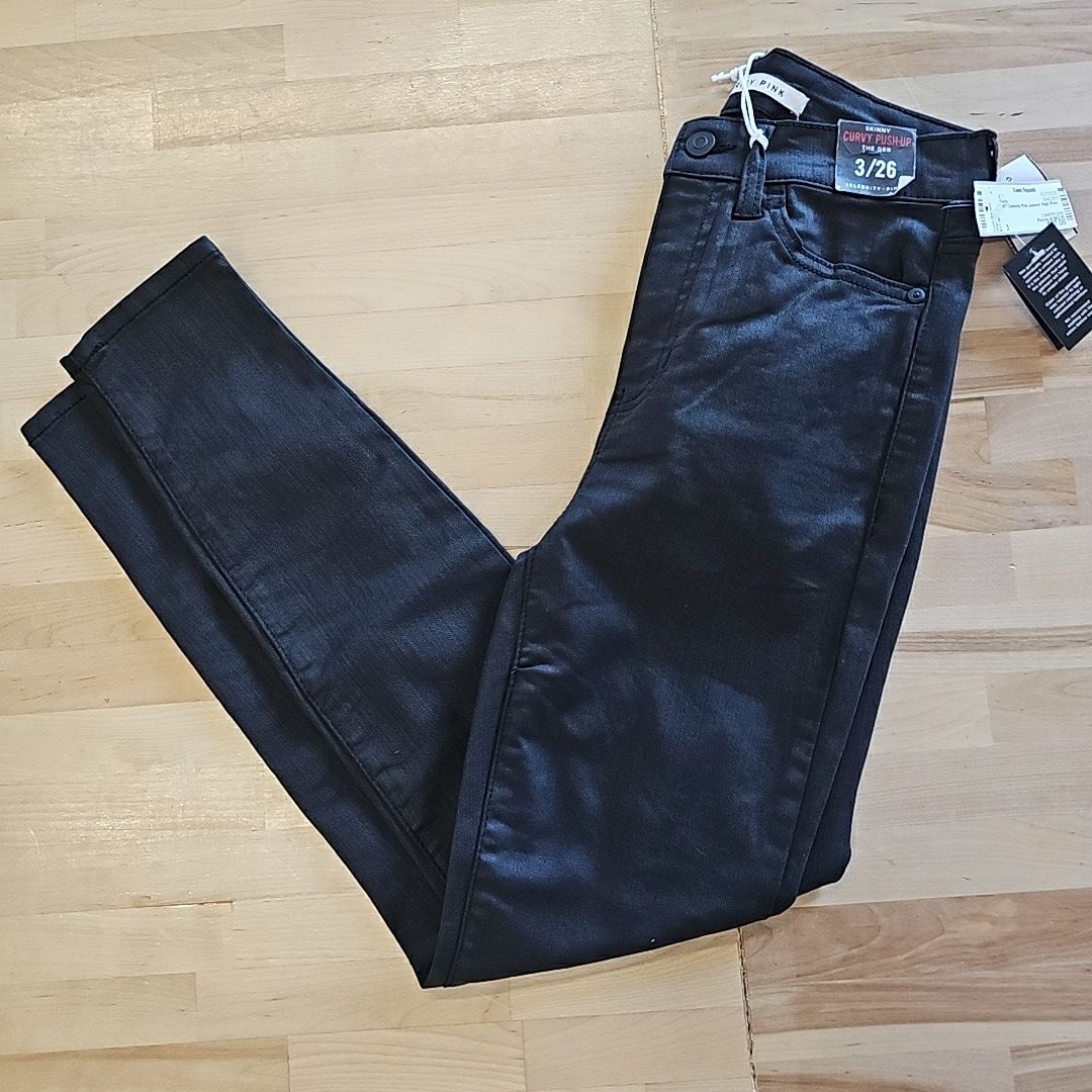 Celebrity pink Size 3 Black Denim New Pants
