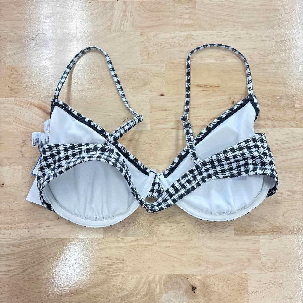 Salt + Cove Size XL Plaid Underwire Bikini Top