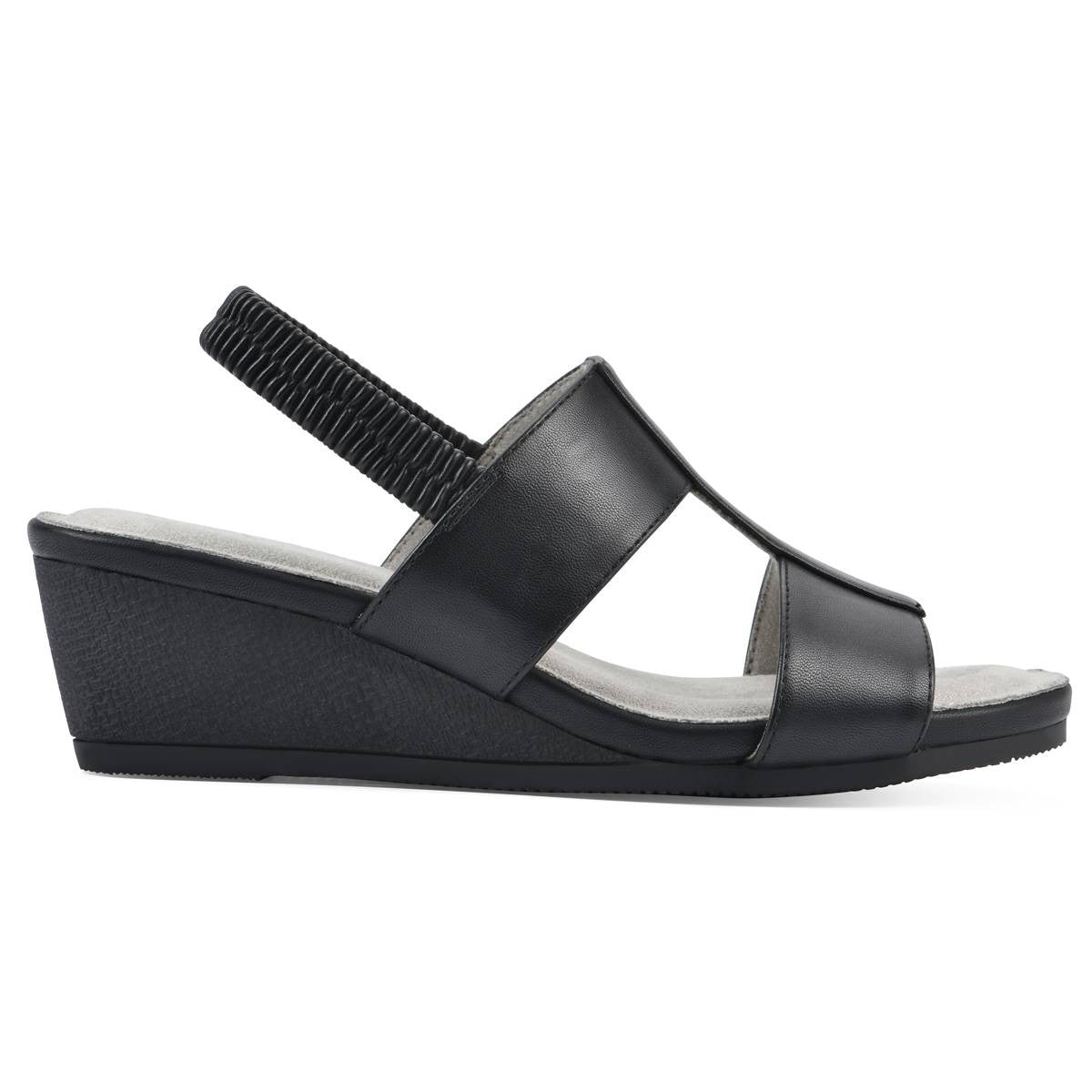 Cliffs Shoe Size 7.5 Black Candea Slingback Wedge Sandals