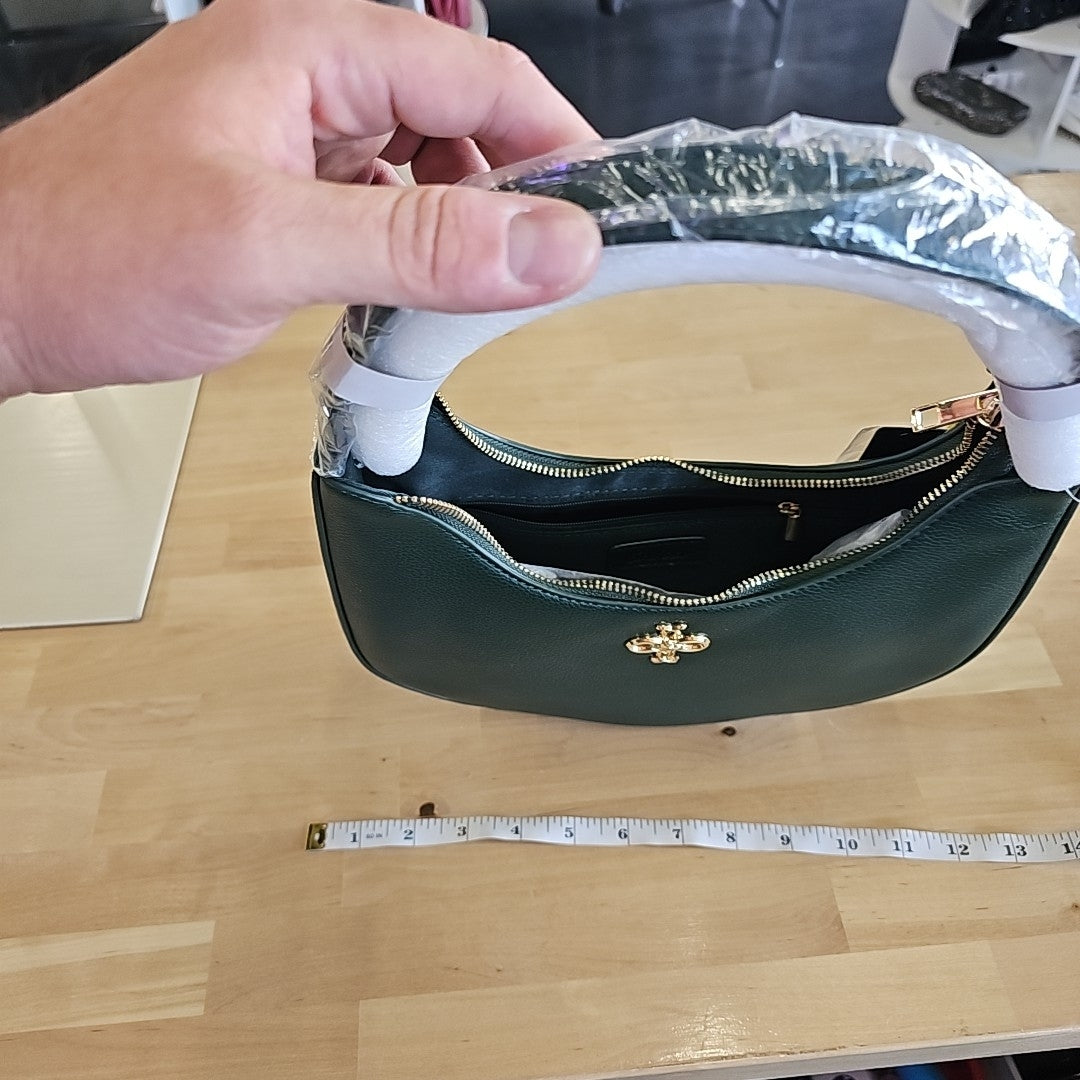 grossi Half Moon Shoulder Bag - Emerald Green