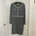 Allegra K Size L Black White Preloved Dress