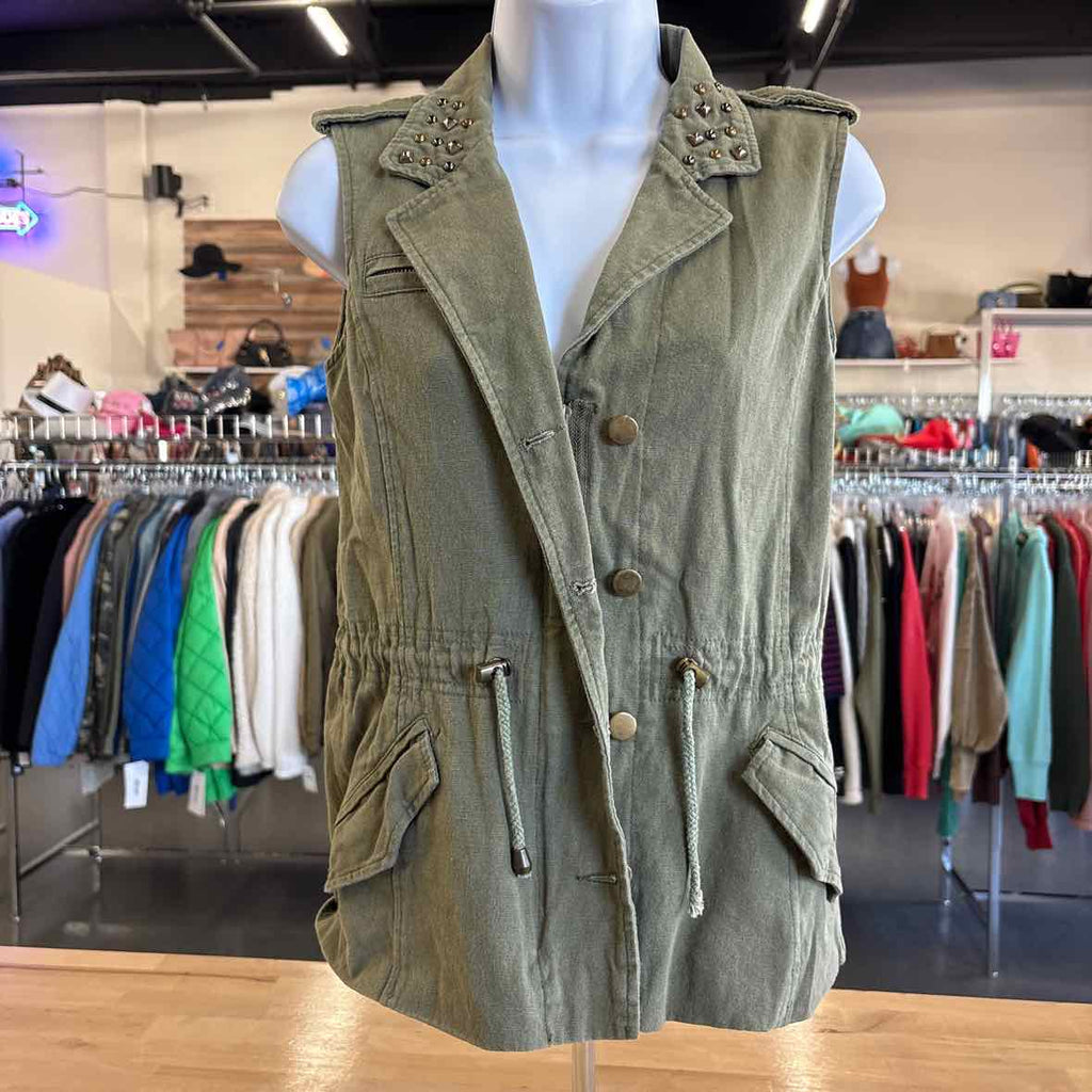 Charlotte Russe Size XS Green Vest
