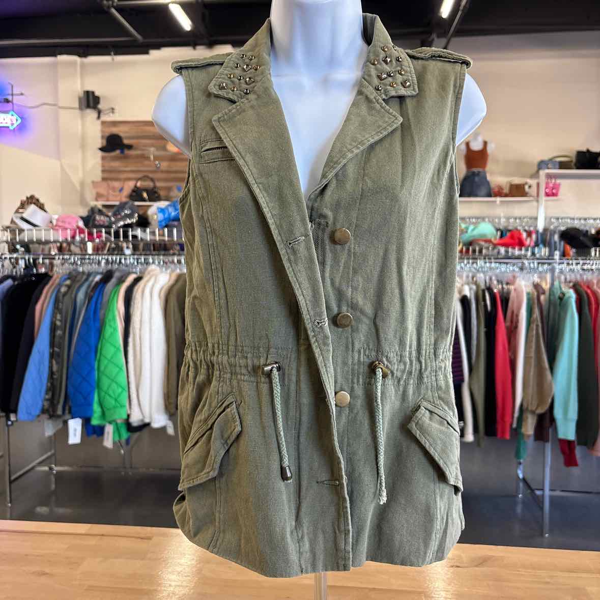 Charlotte Russe Size XS Green Vest