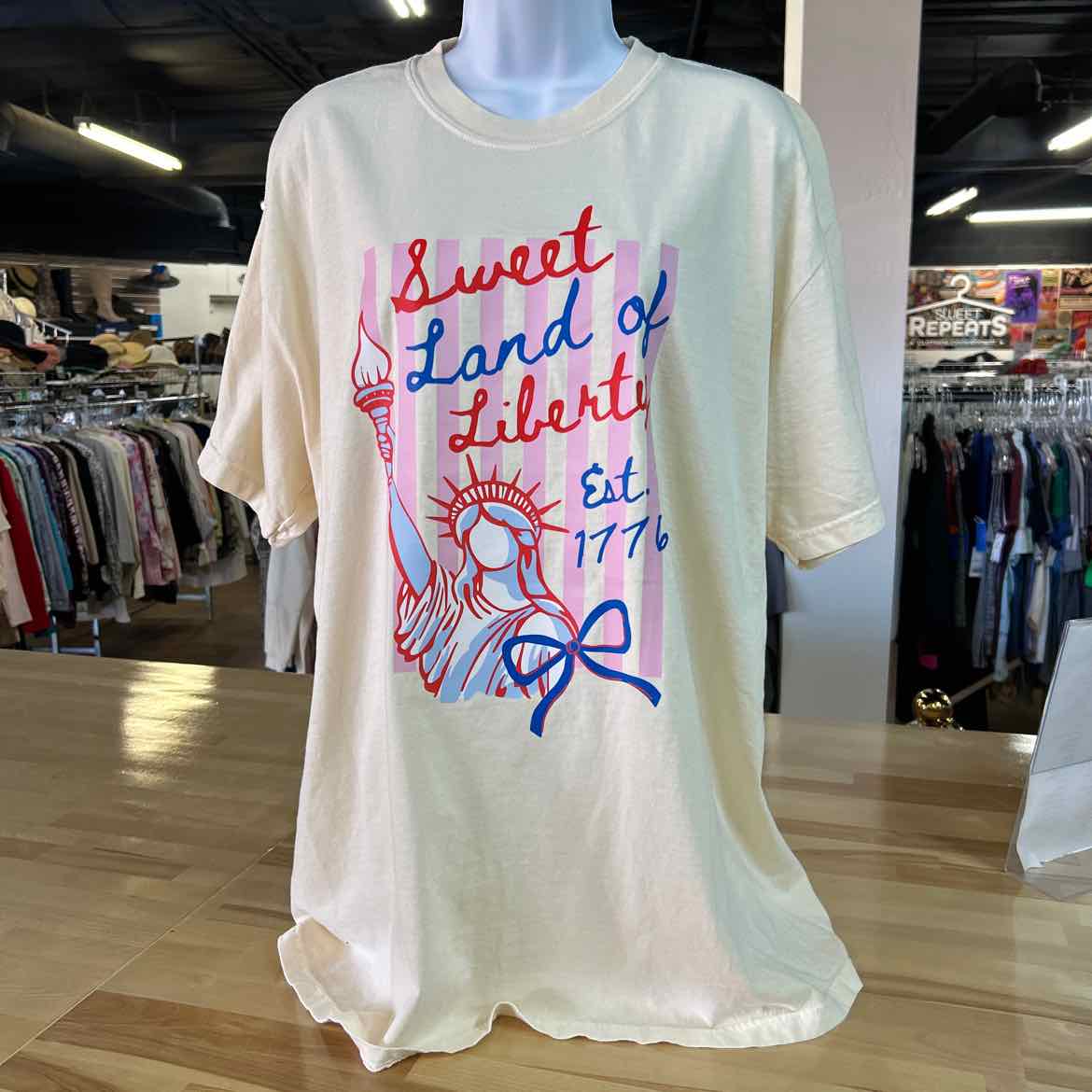 Comfort Colors Size XL Tan Preloved T-Shirt SS