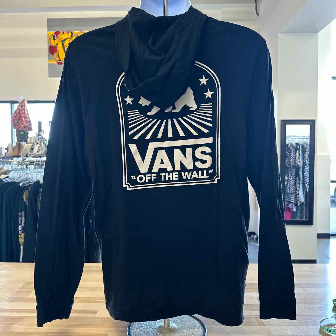 Van Size M Navy MENS Long Sleeve Shirt