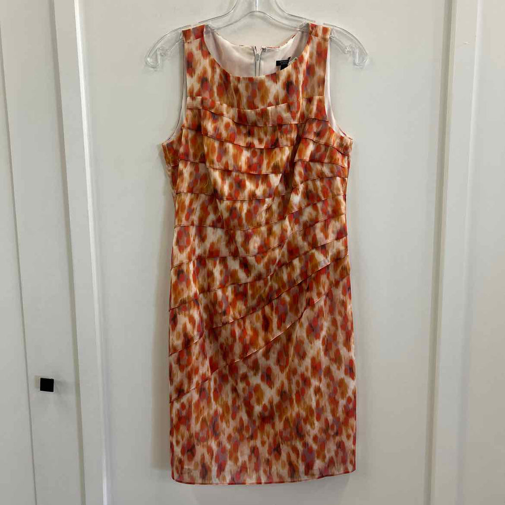 Ann Taylor Size 8P Orange/Red Preloved Dress