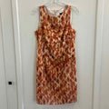 Ann Taylor Size 8P Orange/Red Preloved Dress