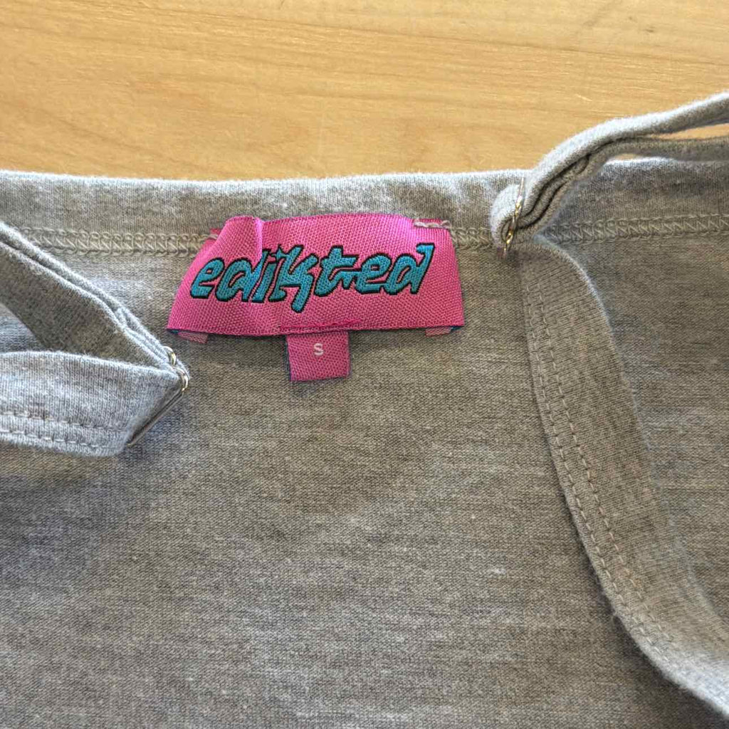 Edikted Size S Gray Preloved Tank