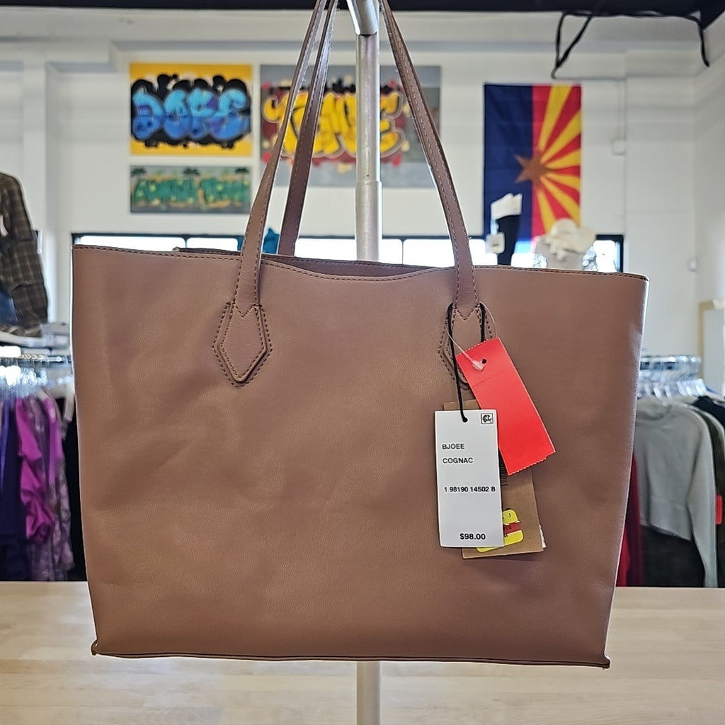 Steve Madden Joe Medium Tote Bag - Cognac