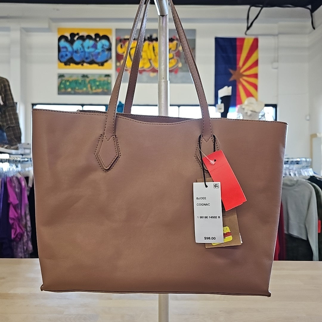 Steve Madden Joe Medium Tote Bag - Cognac