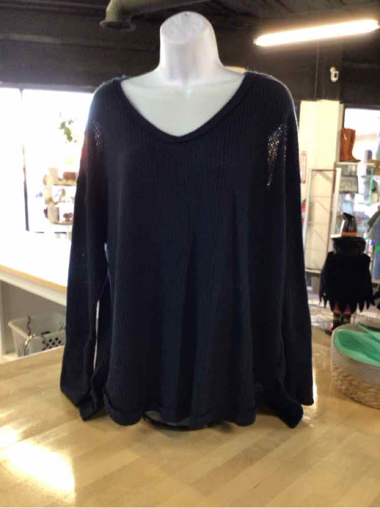 Vintage America Size XL Blue Knit Preloved Sweater
